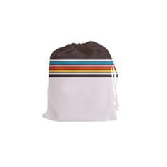 Vintage Stripes Drawstring Pouch (small) by tmsartbazaar