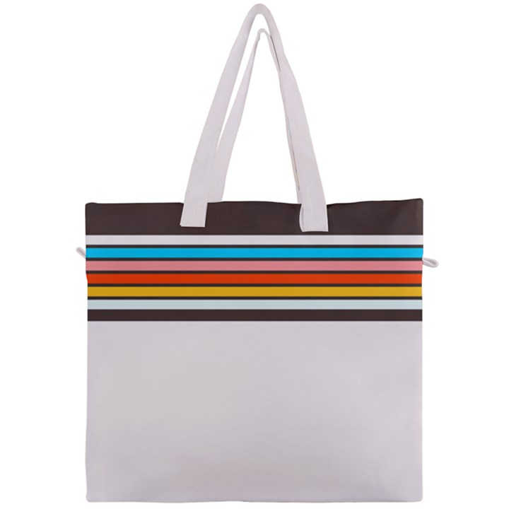 Vintage Stripes Canvas Travel Bag