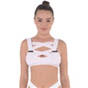 Vintage Stripes Bandaged Up Bikini Top View1