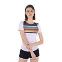 Vintage Stripes Back Cut Out Sport Tee View2