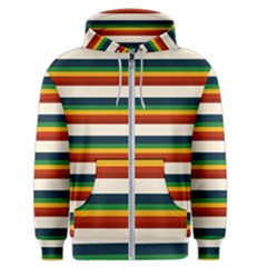 Rainbow Stripes Men s Zipper Hoodie by tmsartbazaar