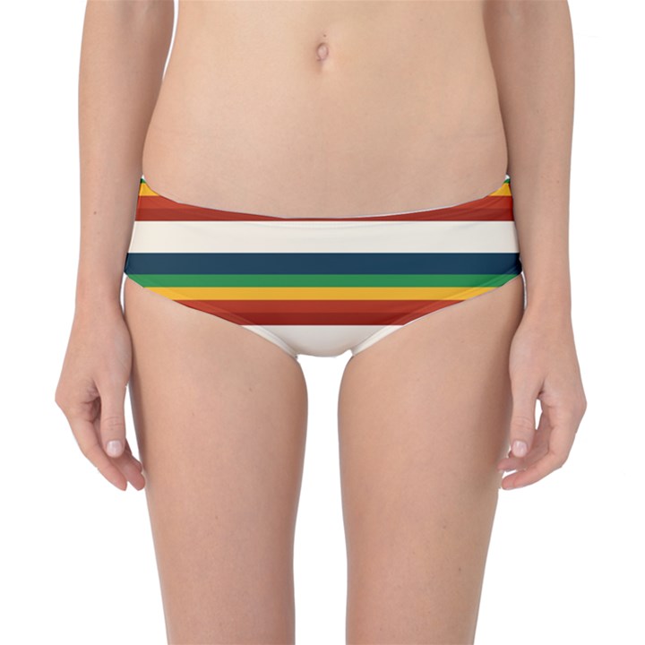 Rainbow Stripes Classic Bikini Bottoms