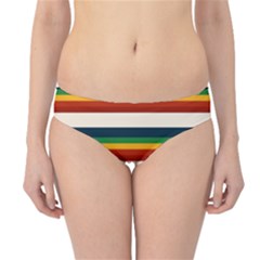 Rainbow Stripes Hipster Bikini Bottoms by tmsartbazaar