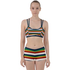 Rainbow Stripes Perfect Fit Gym Set by tmsartbazaar