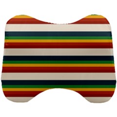 Rainbow Stripes Head Support Cushion by tmsartbazaar