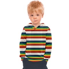 Rainbow Stripes Kids  Overhead Hoodie by tmsartbazaar