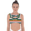 Rainbow Stripes Bandaged Up Bikini Top View1