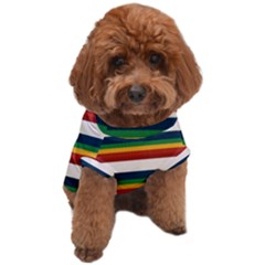 Rainbow Stripes Dog T-shirt by tmsartbazaar