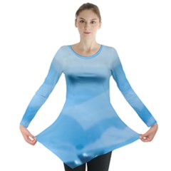 Aquamarine Long Sleeve Tunic  by Janetaudreywilson