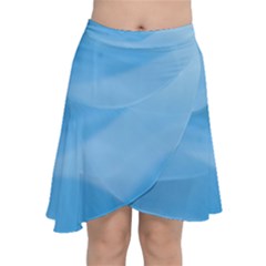 Aquamarine Chiffon Wrap Front Skirt by Janetaudreywilson