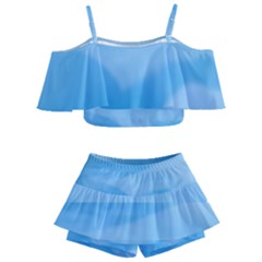 Aquamarine Kids  Off Shoulder Skirt Bikini by Janetaudreywilson