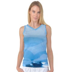 Aquamarine Women s Basketball Tank Top by Janetaudreywilson