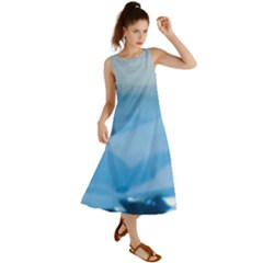 Aquamarine Summer Maxi Dress by Janetaudreywilson