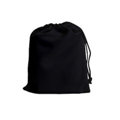 Rich Ebony Drawstring Pouch (large)