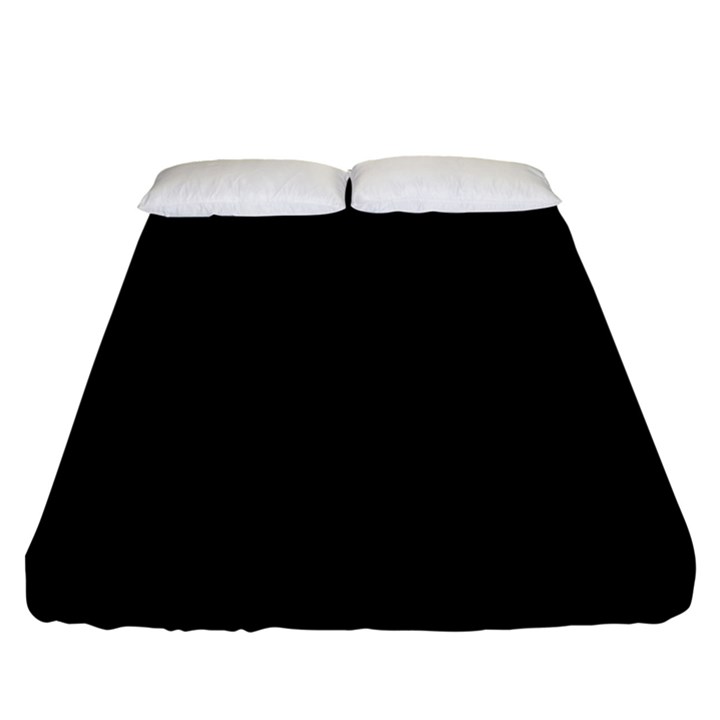 Rich Ebony Fitted Sheet (Queen Size)