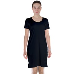 Rich Ebony Short Sleeve Nightdress by Janetaudreywilson