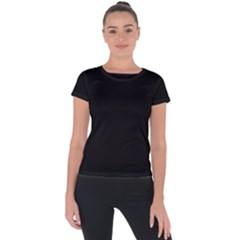 Rich Ebony Short Sleeve Sports Top  by Janetaudreywilson