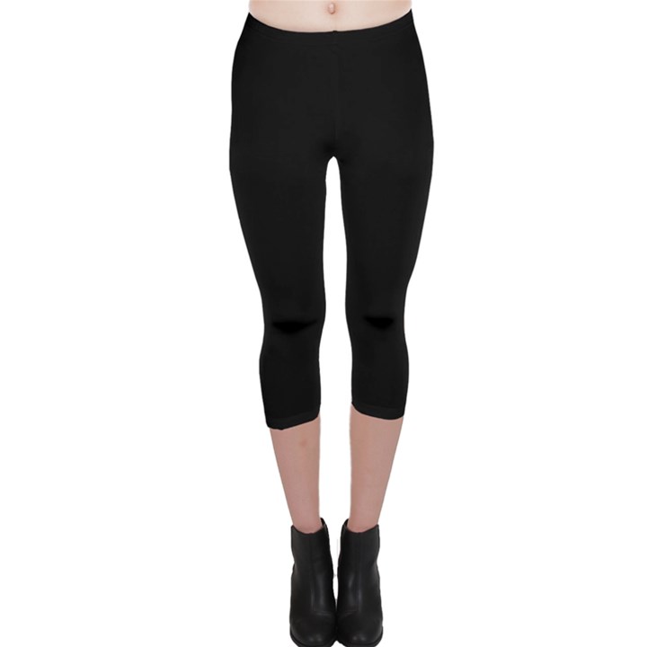 Rich Ebony Capri Leggings 