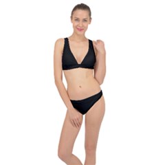 Rich Ebony Classic Banded Bikini Set  by Janetaudreywilson