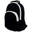 Rich Ebony Rounded Multi Pocket Backpack View1