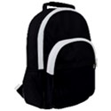 Rich Ebony Rounded Multi Pocket Backpack View2