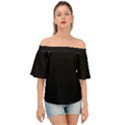 Rich Ebony Off Shoulder Short Sleeve Top View1