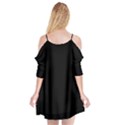 Rich Ebony Cutout Spaghetti Strap Chiffon Dress View2