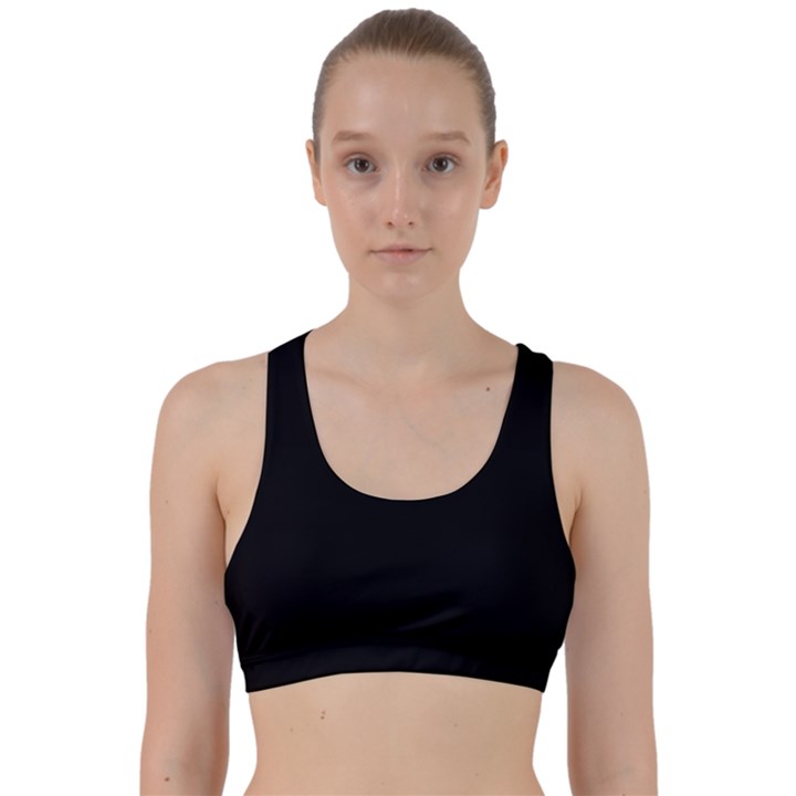 Rich Ebony Back Weave Sports Bra