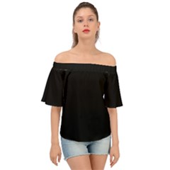 Rich Ebony Off Shoulder Short Sleeve Top by Janetaudreywilson