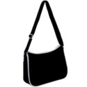 Rich Ebony Zip Up Shoulder Bag View1