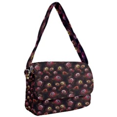 Zombie Eyes Pattern Courier Bag by SpinnyChairDesigns