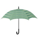 Light Green Turquoise Ikat Pattern Hook Handle Umbrellas (Small) View3