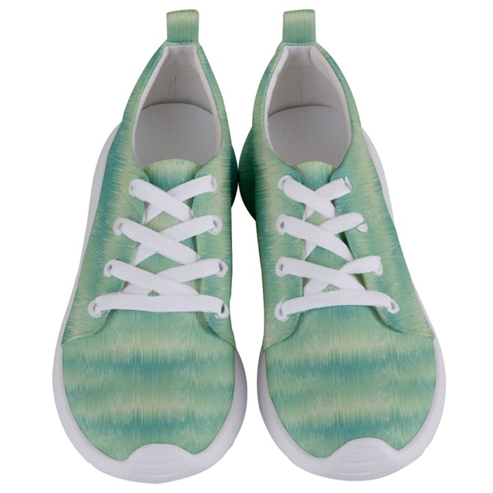 Light Green Turquoise Ikat Pattern Women s Lightweight Sports Shoes