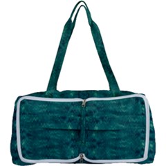 Teal Ikat Pattern Multi Function Bag by SpinnyChairDesigns