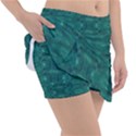 Teal Ikat Pattern Tennis Skorts View3