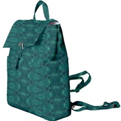 Teal Ikat Pattern Buckle Everyday Backpack by SpinnyChairDesigns