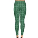 Dark Mint Green Geometric Inside Out Leggings View2