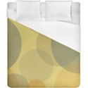 Yellow Grey Large Polka Dots Duvet Cover (California King Size) View1