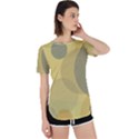 Yellow Grey Large Polka Dots Perpetual Short Sleeve T-Shirt View1