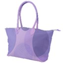 Purple Large Print Polka Dota Canvas Shoulder Bag View1