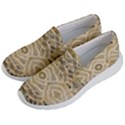 Ecru and Brown Intricate Pattern Women s Lightweight Slip Ons View2