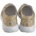 Ecru and Brown Intricate Pattern Women s Lightweight Slip Ons View4