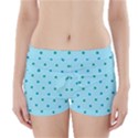 Blue Teal Green Polka Dots Boyleg Bikini Wrap Bottoms View1