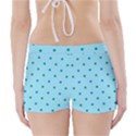 Blue Teal Green Polka Dots Boyleg Bikini Wrap Bottoms View2