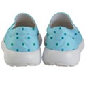 Blue Teal Green Polka Dots Kids Lightweight Slip Ons View4