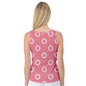 Coral Pink and White Circles Polka Dots Women s Basketball Tank Top View2