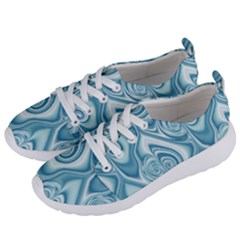 Abstract Blue White Spirals Swirls Women s Lightweight Sports Shoes by SpinnyChairDesigns