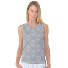 Grey Aliens Ufo Women s Basketball Tank Top by SpinnyChairDesigns