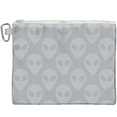 Grey Aliens Ufo Canvas Cosmetic Bag (xxxl) by SpinnyChairDesigns