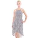 Grey Aliens UFO High-Low Halter Chiffon Dress  View1